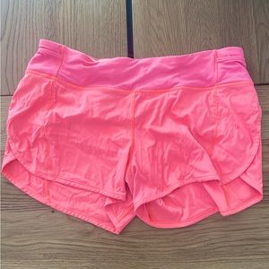 Lululemon Shorts - bright orange, size 10.